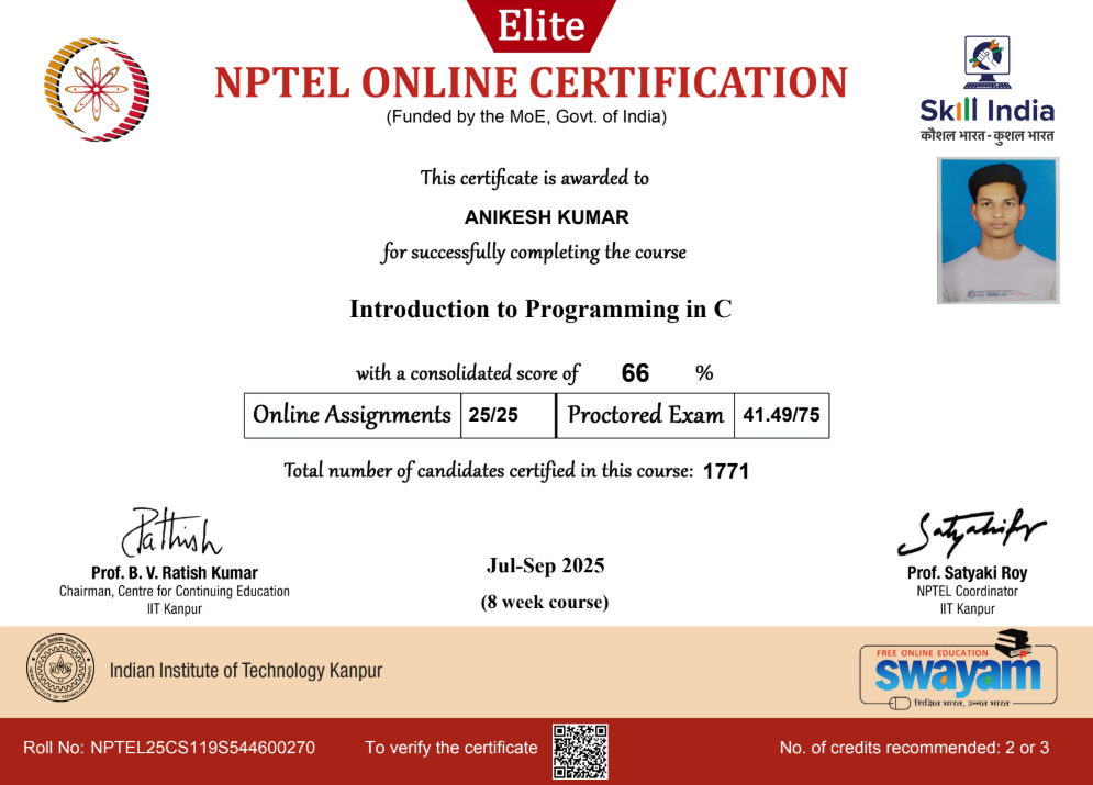 Programming in C